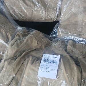 Flax Elastic Waist Pants in Ivory